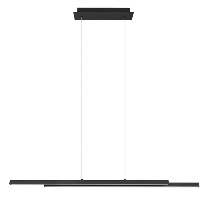 Lampada a sospensione moderna nera, Sangeeta, 22W, 3000K LED