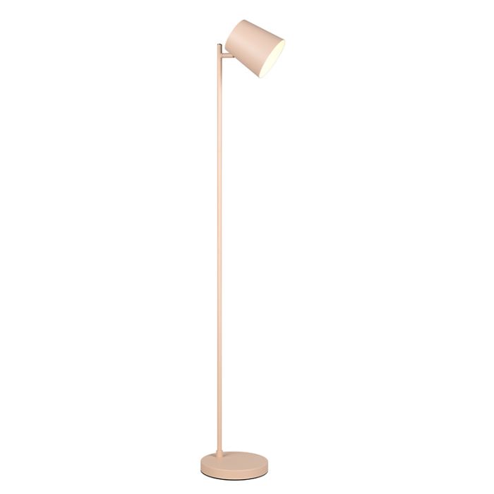 Lampada da terra ricaricabile marrone metallo, Suraya, 4,5W, 3000K LED, dimmer in 3 fasi
