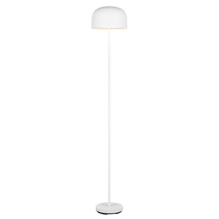 Lampada da terra ricaricabile moderna bianca, Dustin, 2,5W, 3000K LED, dimmer in 3 fasi
