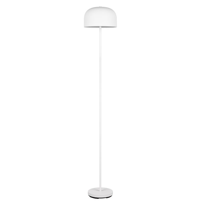 Lampada da terra ricaricabile moderna bianca, Dustin, 2,5W, 3000K LED, dimmer in 3 fasi