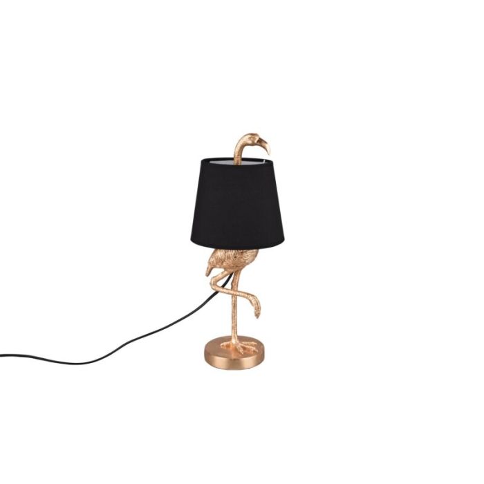 Lampada da tavolo moderna dorata, Marie, con interruttore