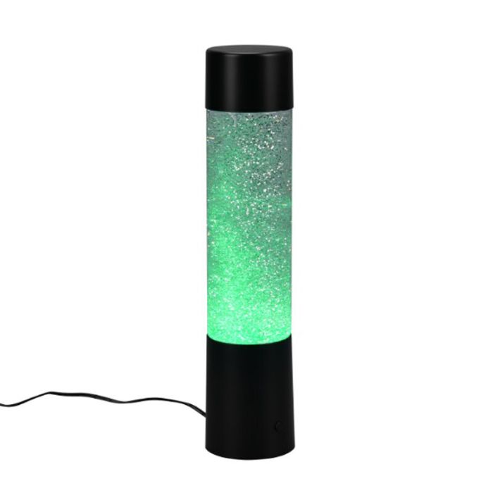 Lampada da tavolo moderna nera, Umar, 1W, RGB LED, con interruttore