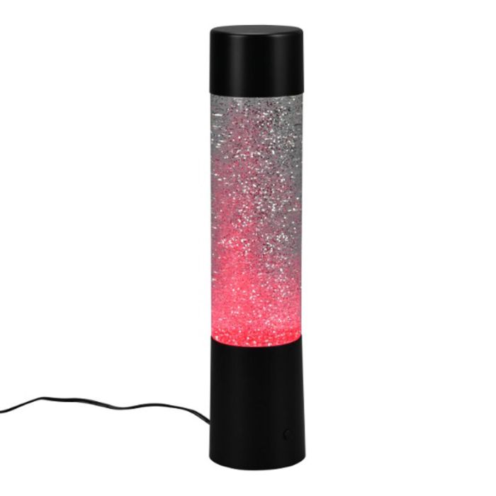 Lampada da tavolo moderna nera, Umar, 1W, RGB LED, con interruttore
