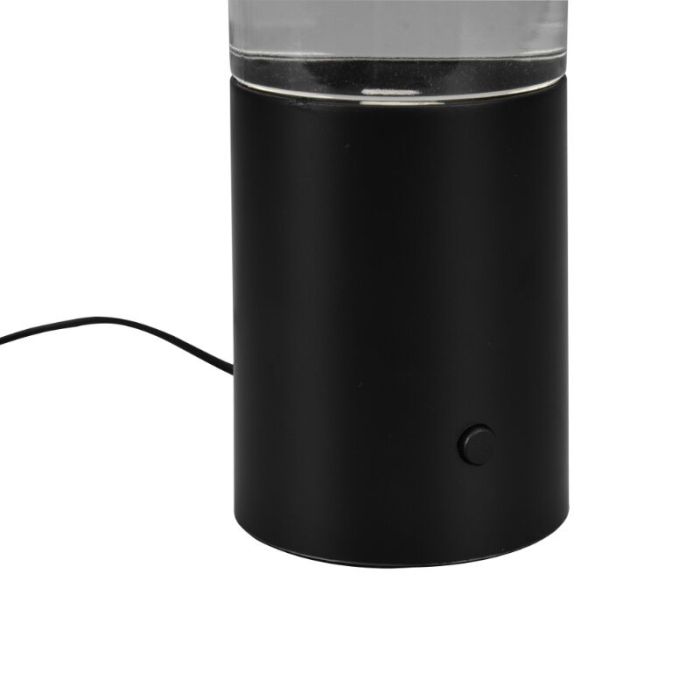 Lampada da tavolo moderna nera, Umar, 1W, RGB LED, con interruttore