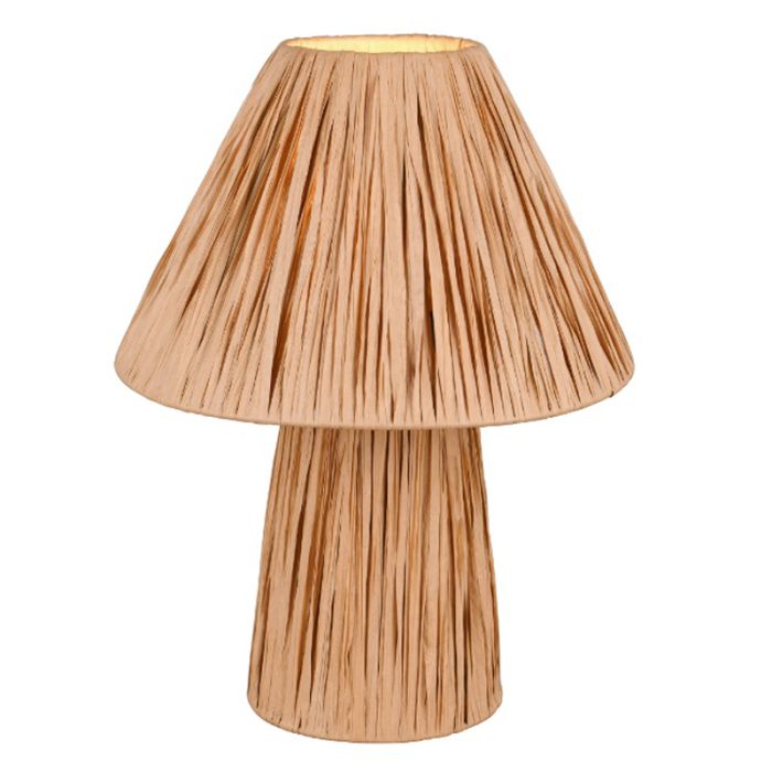 Lampada da tavolo di carta marrone, Nurten, con interruttore