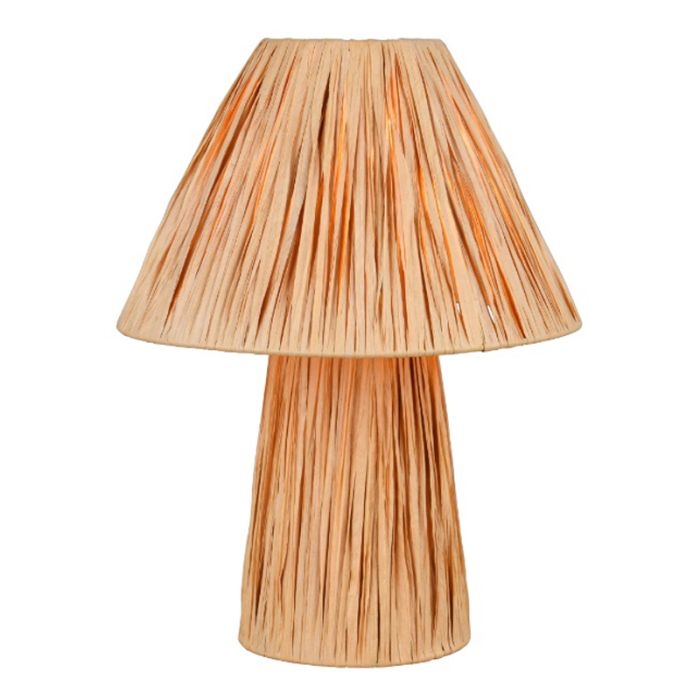 Lampada da tavolo di carta marrone, Nurten, con interruttore