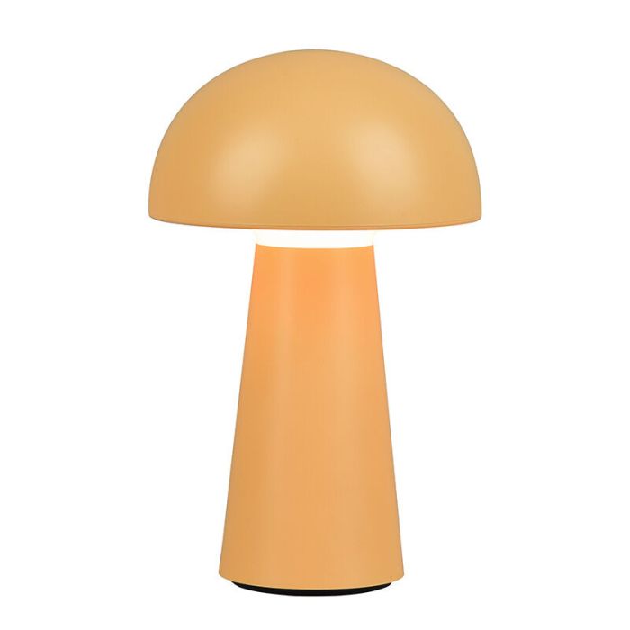 Lampada da tavolo da esterno moderna gialla, Rachelle, 2W, 3000K LED, IP44, dimmer in 3 fasi