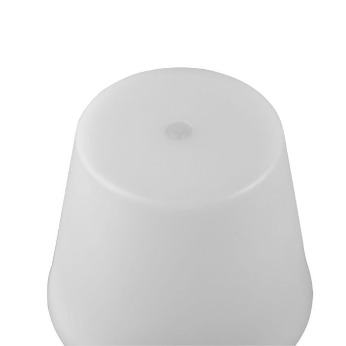 Lampada da tavolo ricaricabile nera in plastica, Suman, 2W, bianco regolabile tra caldo e freddo LED, IP44, controllo touch