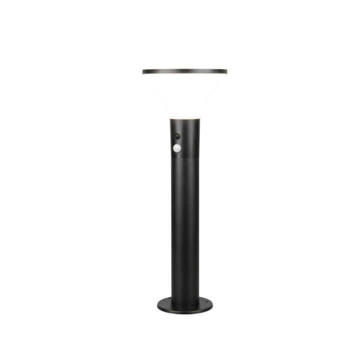 Lampione da giardino solare moderno nero, Nebahat, 3W, 4000K LED, IP44