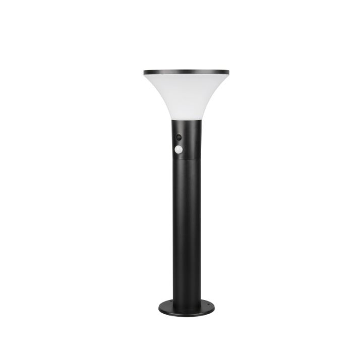 Lampione da giardino solare moderno nero, Nebahat, 3W, 4000K LED, IP44