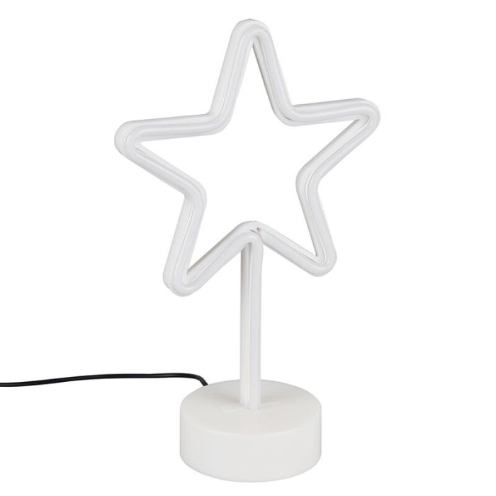 Lampada da tavolo per bambini bianca in plastica, Sario, 1W, 3000K LED