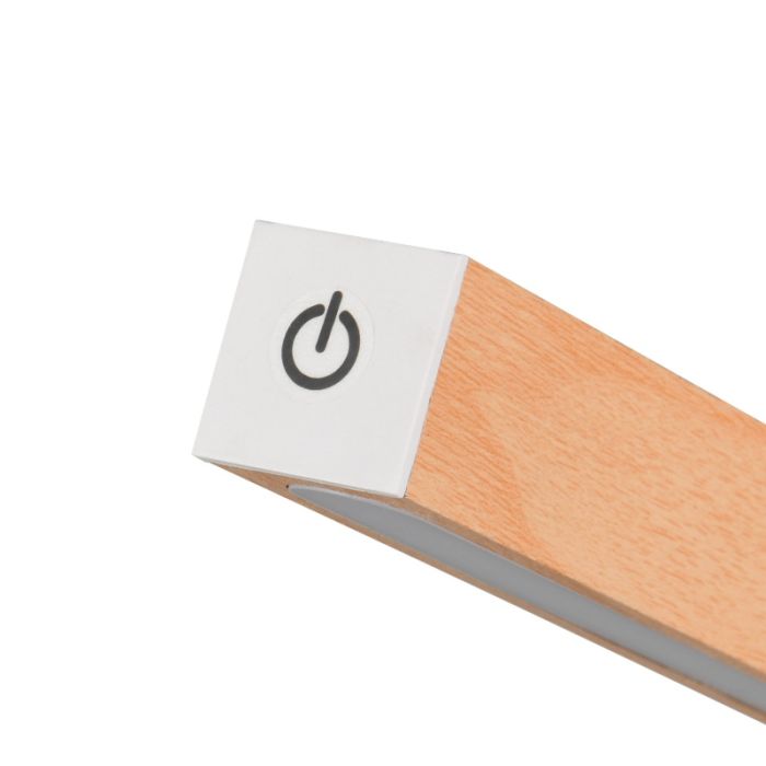 Lampada da tavolo ricaricabile legno moderna, Reijer, 2W, 3000K LED, controllo touch