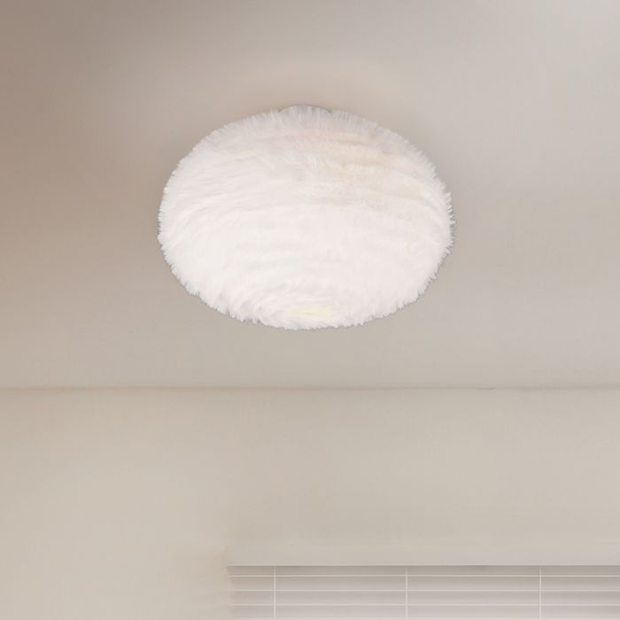 Lampada da soffitto beige in tessuto, Vijay