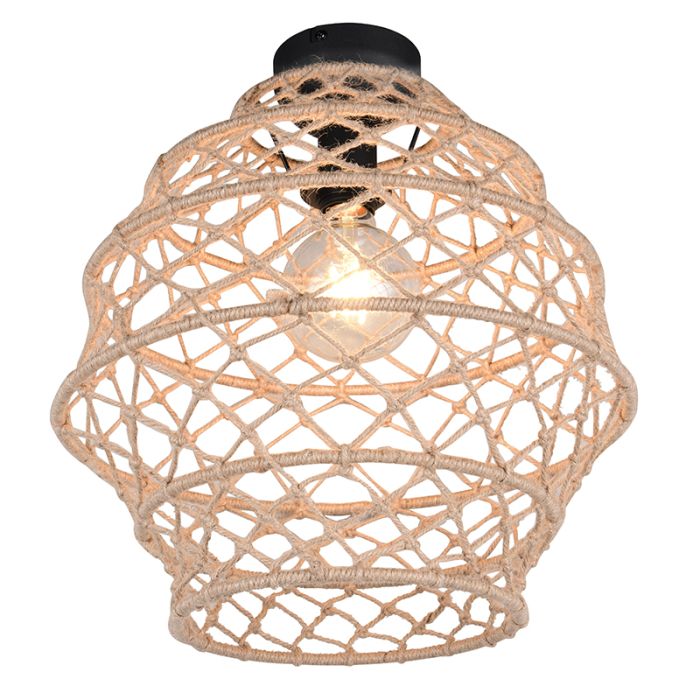 Lampada da soffitto rustica marrone, Liduina