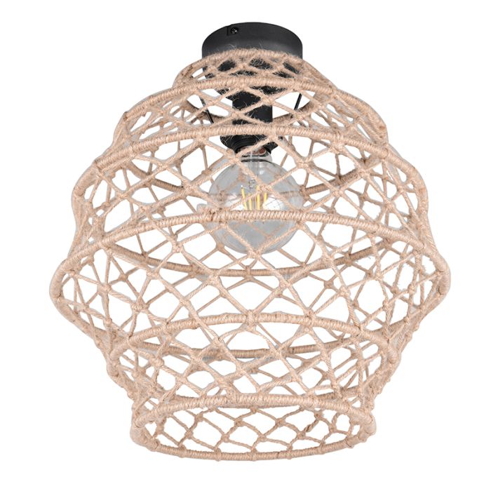 Lampada da soffitto rustica marrone, Liduina