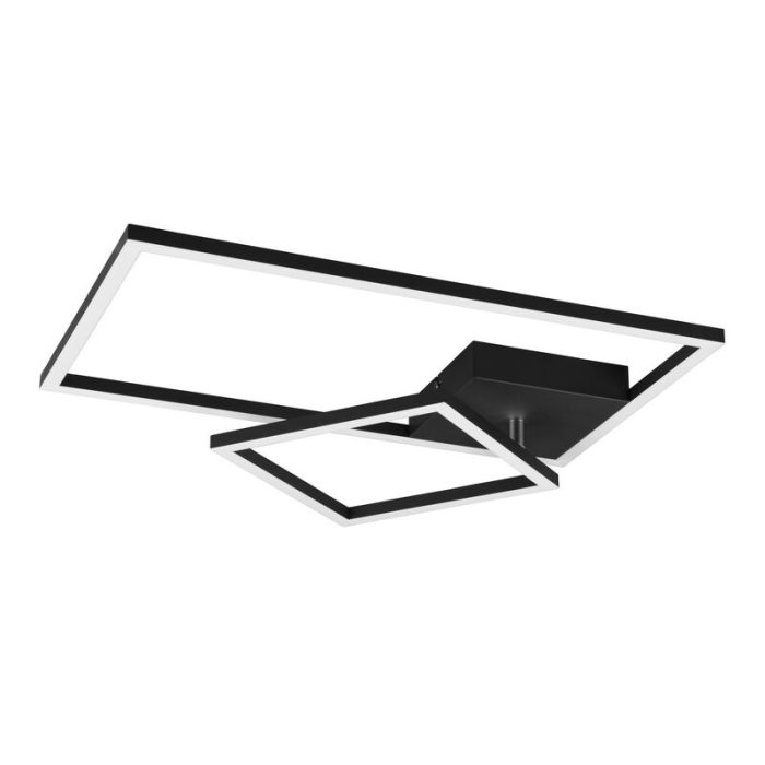Plafoniera moderna nera, Binc, 25W, 4000K LED, dimmer in 3 fasi