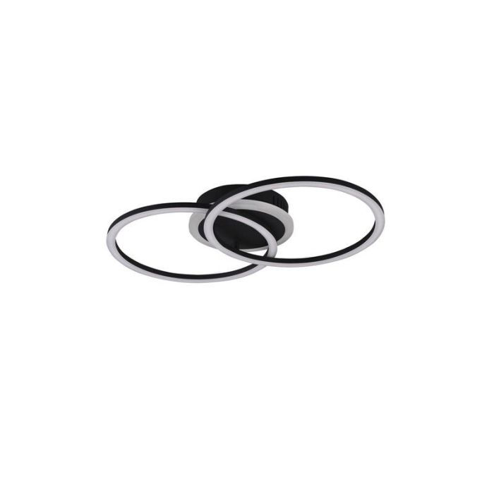 Plafoniera moderna nera, Semira, 25W, 3000K LED