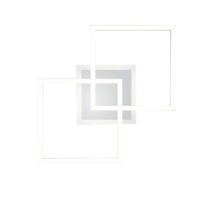 Plafoniera moderna cromata, Semira, 25W, 4000K LED, dimmer in 3 fasi