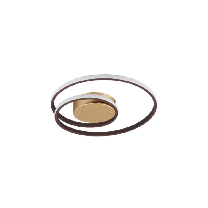Plafoniera moderna color ruggine, Sassandra, 22W, 3000K LED, dimmer in 3 fasi