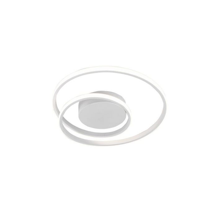Plafoniera moderna bianca, Sassandra, 22W, 3000K LED, dimmer in 3 fasi
