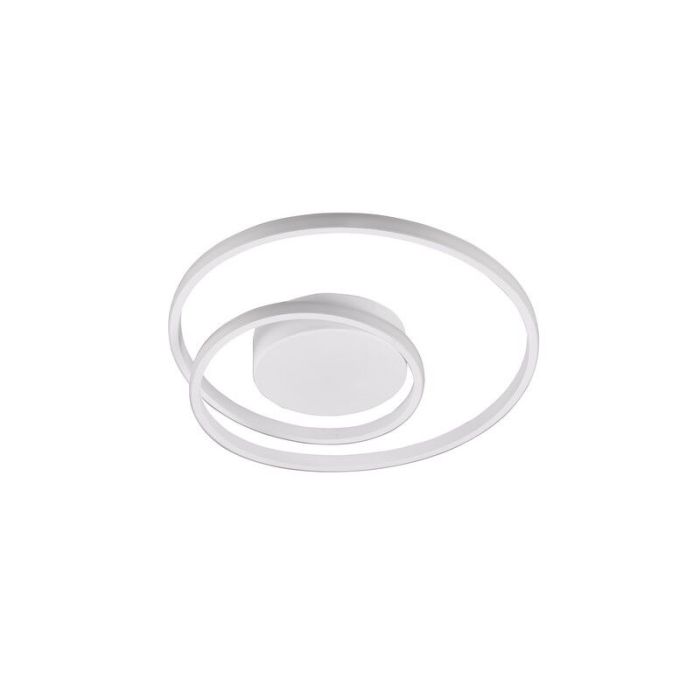 Plafoniera moderna bianca, Sassandra, 22W, 3000K LED, dimmer in 3 fasi