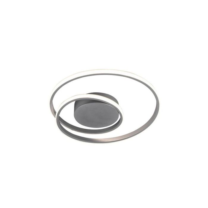 Plafoniera moderna tortora, Sassandra, 22W, 3000K LED, dimmer in 3 fasi