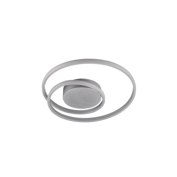 Plafoniera moderna tortora, Sassandra, 22W, 3000K LED, dimmer in 3 fasi