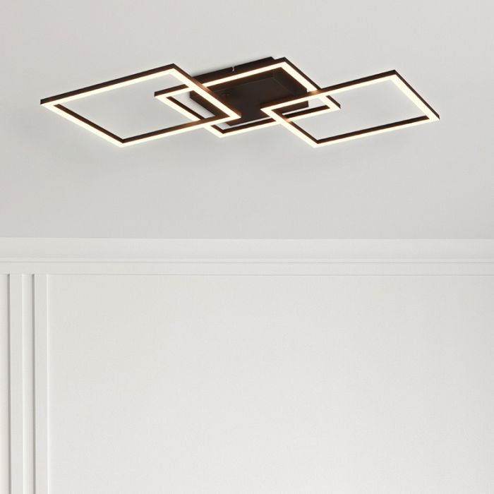Plafoniera moderna nera, Margaux, 31W, 3000K LED