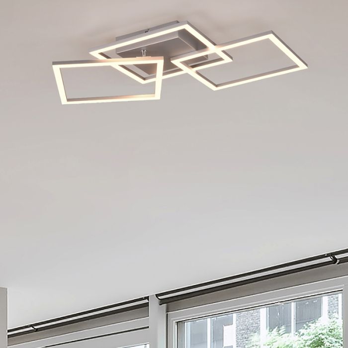Plafoniera moderna cromata, Margaux, 31W, 3000K LED