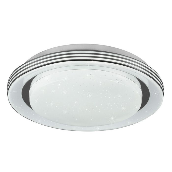 Plafoniera moderna bianca, Alpha, 10,5W, bianco regolabile tra caldo e freddo LED, con telecomando