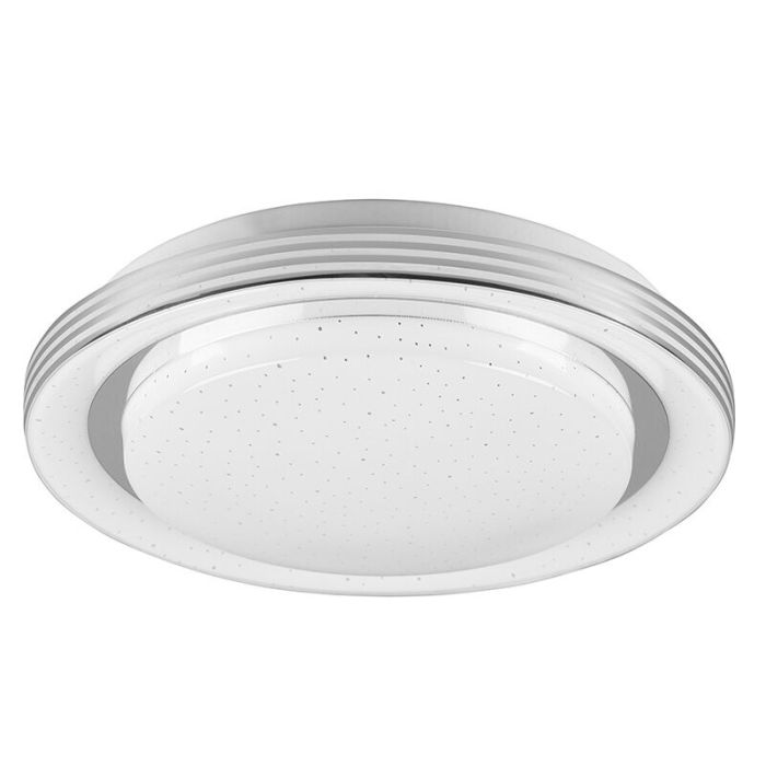 Plafoniera moderna bianca, Alpha, 10,5W, bianco regolabile tra caldo e freddo LED, con telecomando