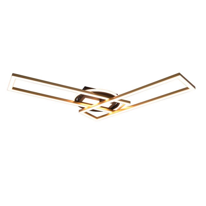 Plafoniera moderna in ottone, Jadon, 30W, bianco regolabile tra caldo e freddo LED