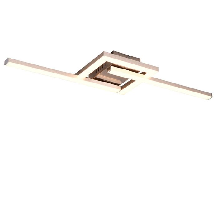 Lampada da soffitto design in nichel, Mahad, 17W, 3000K LED