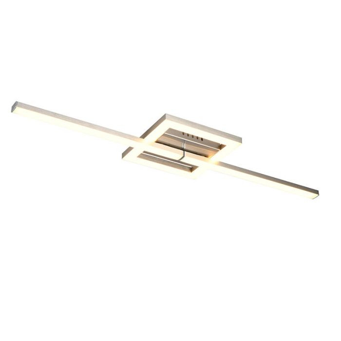 Lampada da soffitto design in nichel, Mahad, 17W, 3000K LED