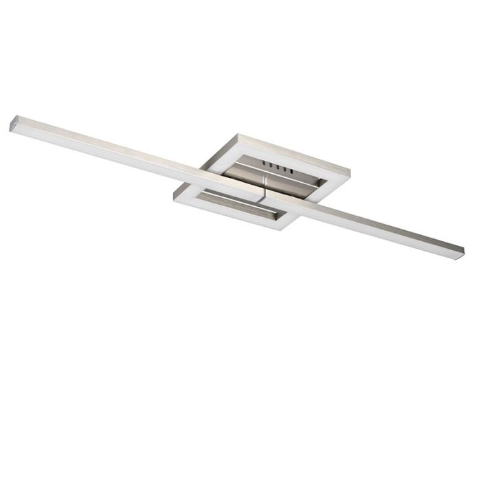 Lampada da soffitto design in nichel, Mahad, 17W, 3000K LED
