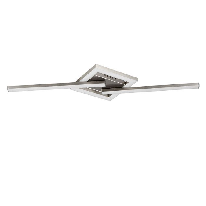 Lampada da soffitto design in nichel, Mahad, 17W, 3000K LED