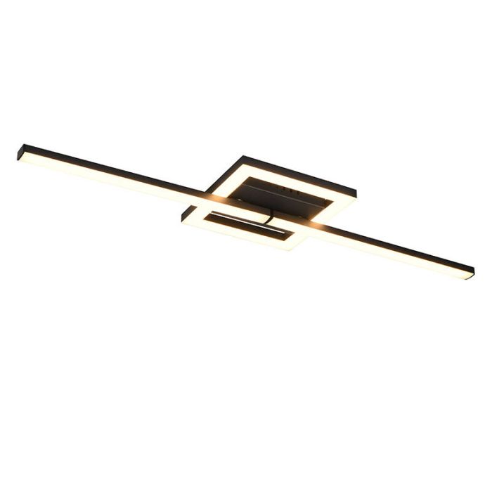 Lampada da soffitto design nera, Mahad, 17W, 3000K LED