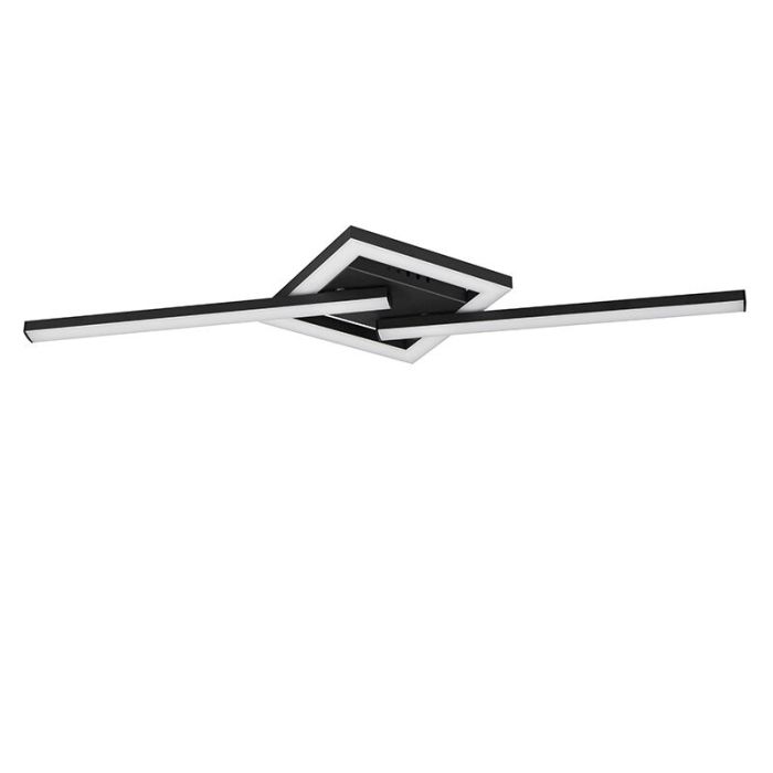 Lampada da soffitto design nera, Mahad, 17W, 3000K LED