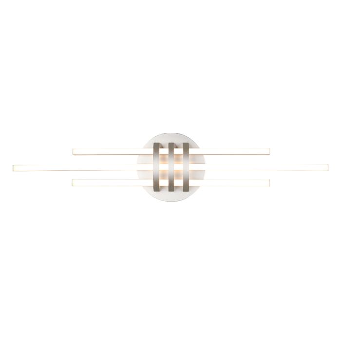 Plafoniera moderna in nichel, Saloua, 20W, 3000K LED, dimmer in 3 fasi