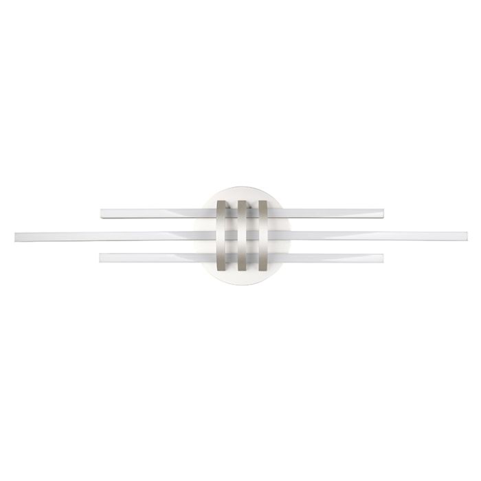 Plafoniera moderna in nichel, Saloua, 20W, 3000K LED, dimmer in 3 fasi