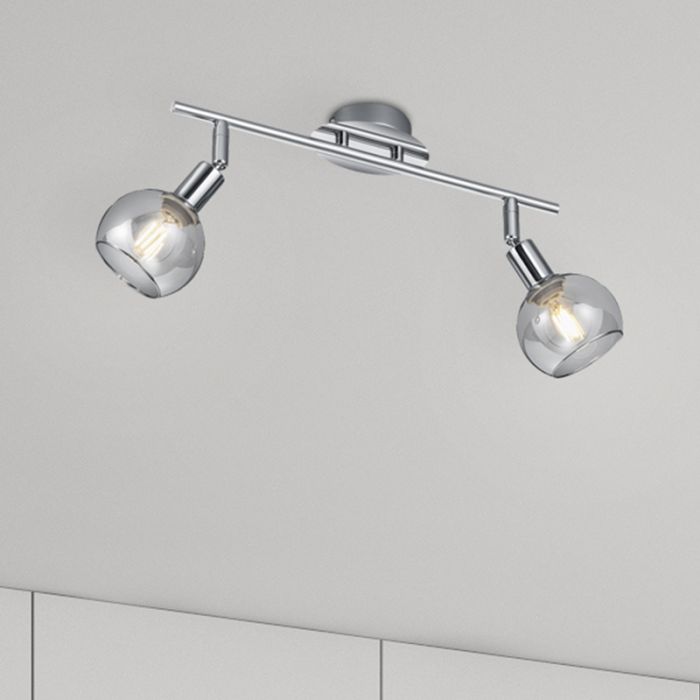 Faretto da soffitto moderno cromato, Omari