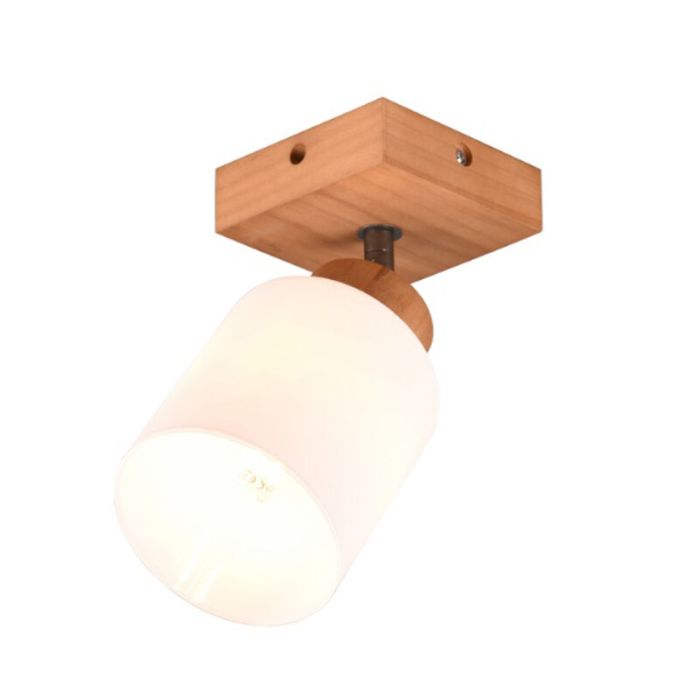 Faretto da parete in legno marrone, Myron