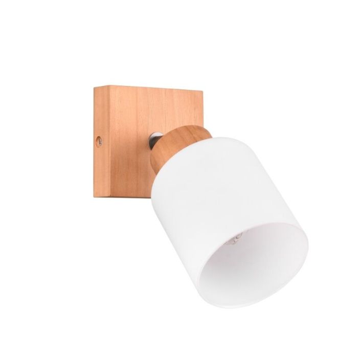 Faretto da parete in legno marrone, Myron