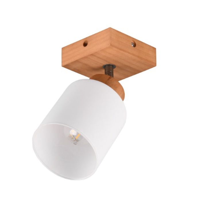 Faretto da parete in legno marrone, Myron