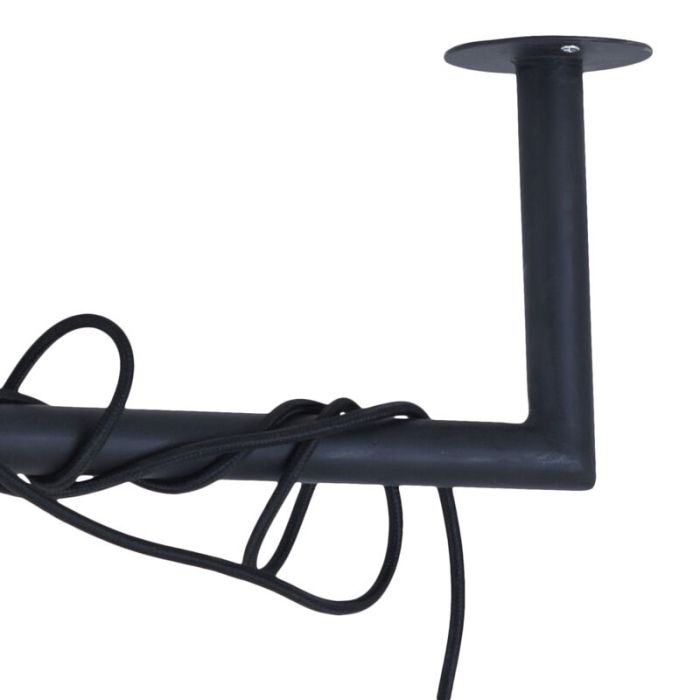 Lampada a sospensione nera industriale, Kester