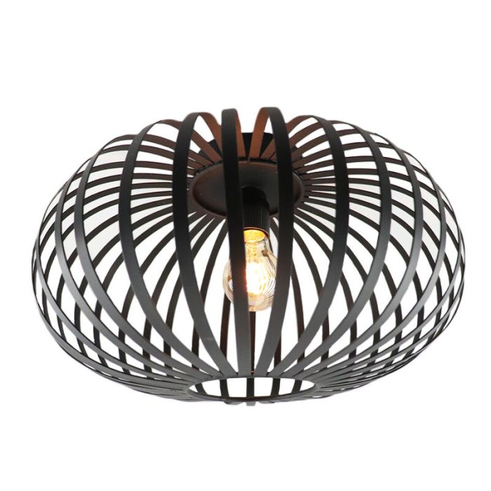 Plafoniera nera industriale, Lieve