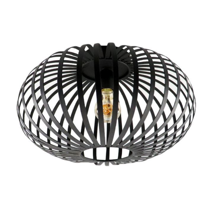 Plafoniera nera industriale, Lieve
