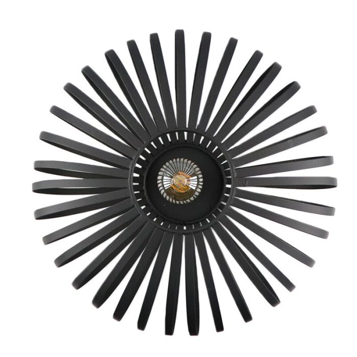 Plafoniera nera industriale, Lieve
