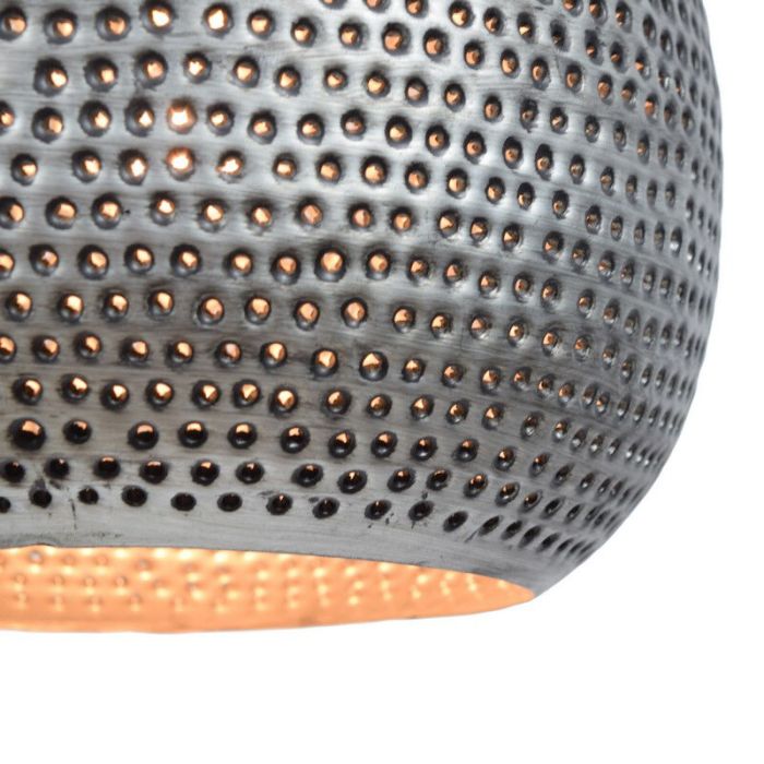 Lampada a sospensione in rame industriale, Fawwaz
