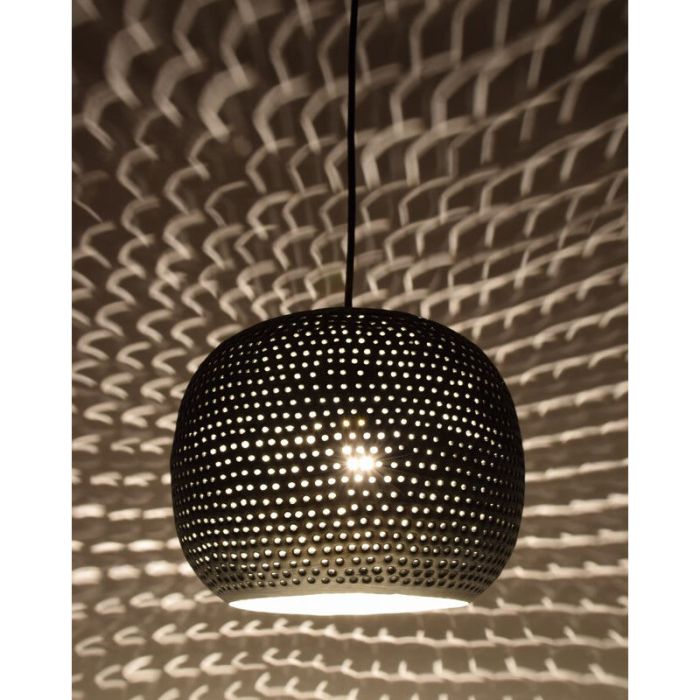 Lampada a sospensione in rame industriale, Fawwaz
